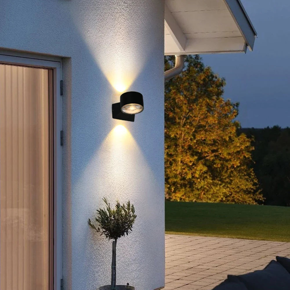RainBlock - Lampada da parete impermeabile in alluminio