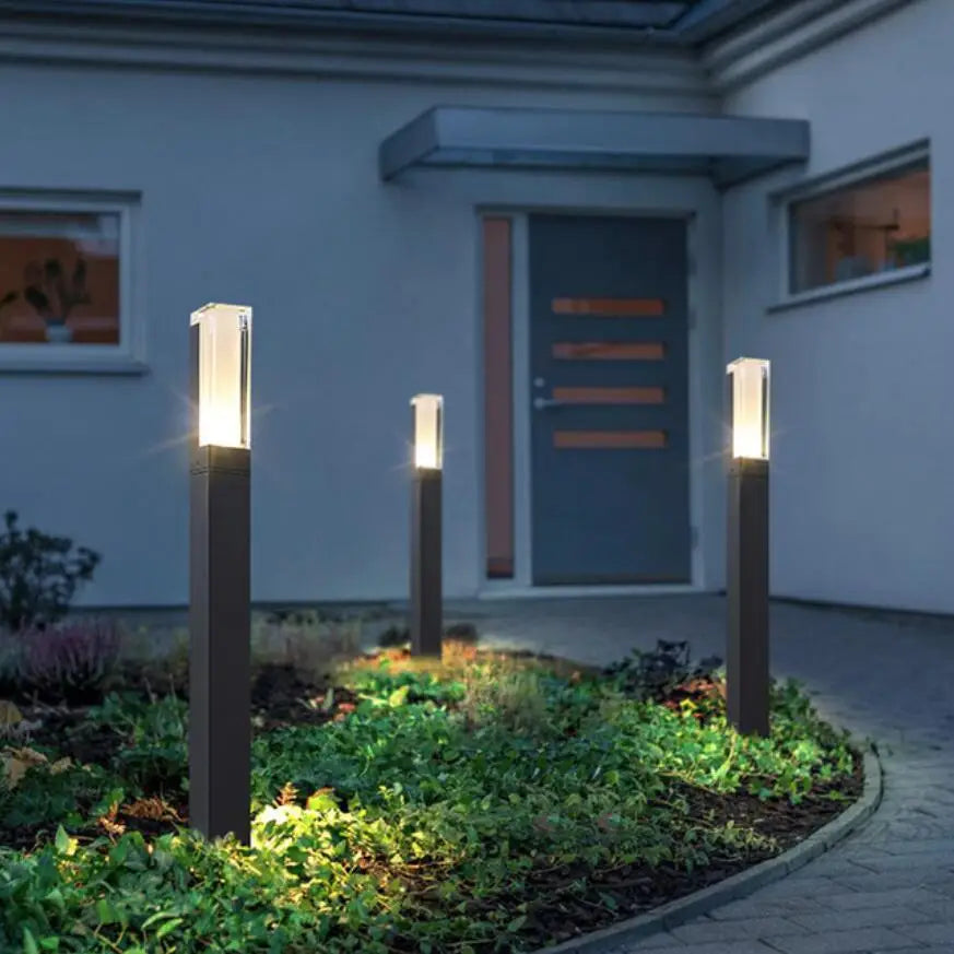 ElementalAlu - Lampada da giardino moderna in alluminio