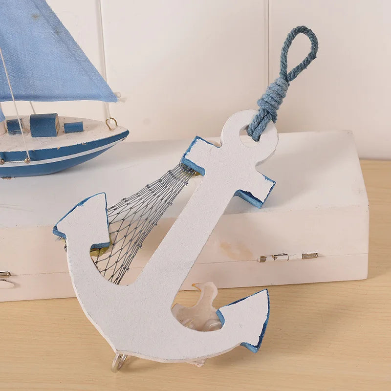 NauticalNostalgia - Termometro ad ancora in legno