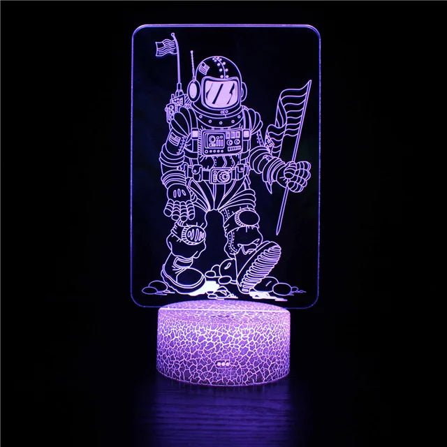 CosmoCraft - Lampada illusione razzo 3D