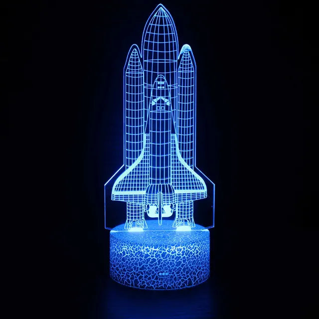CosmoCraft - Lampada illusione razzo 3D