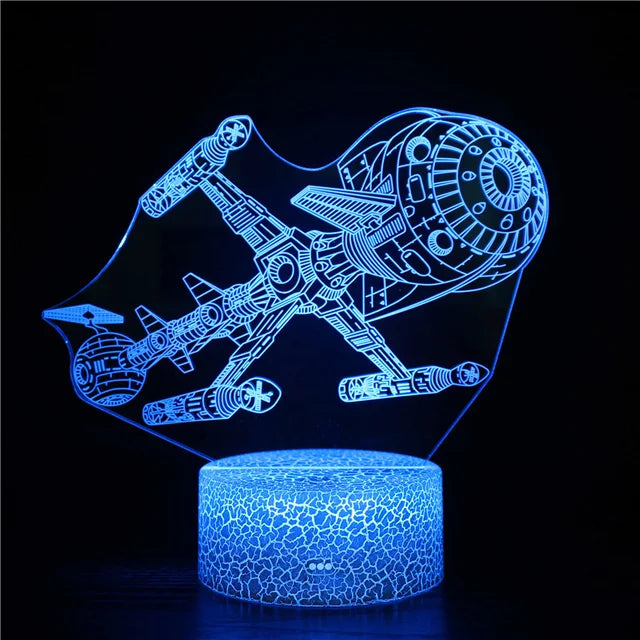 CosmoCraft - Lampada illusione razzo 3D