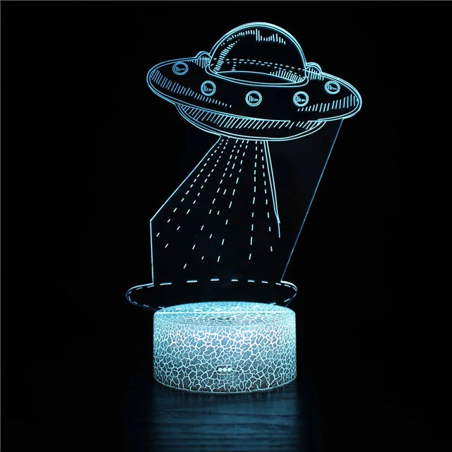 CosmoCraft - Lampada illusione razzo 3D