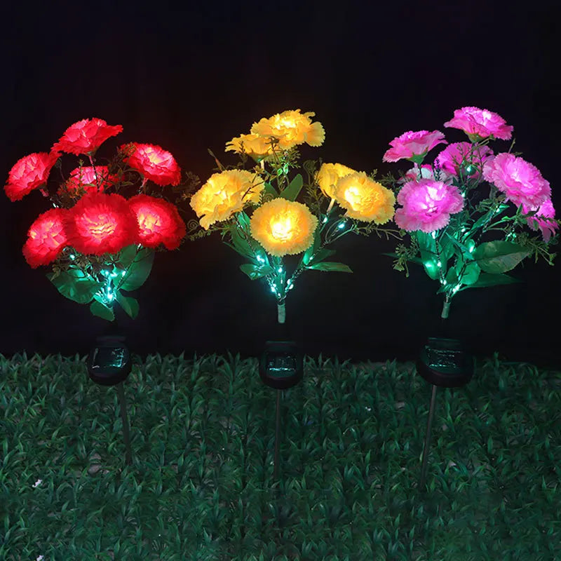 GlowBloom - Lampada per garofani a energia solare