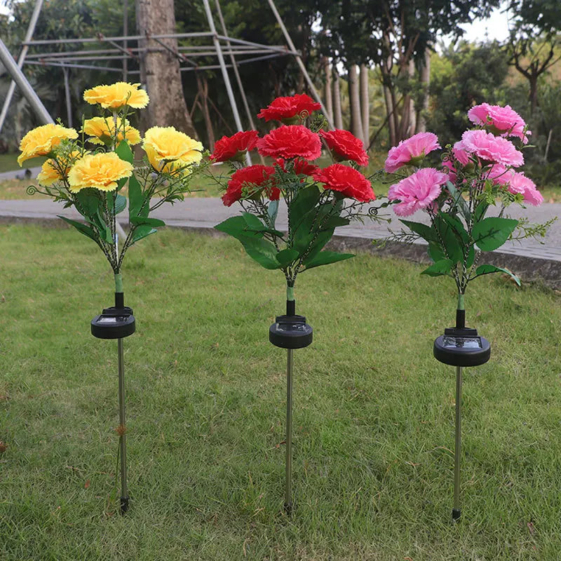 GlowBloom - Lampada per garofani a energia solare