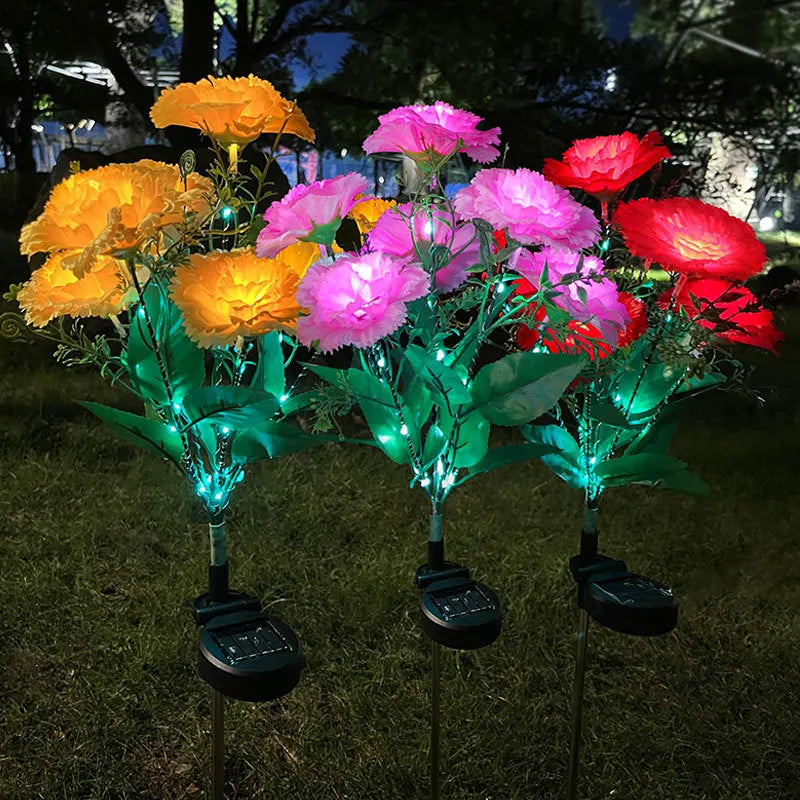 GlowBloom - Lampada per garofani a energia solare