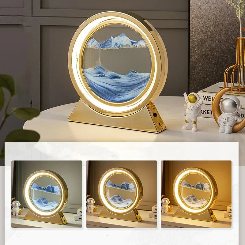 Sandframe - Lampada da tavolo Sand Art