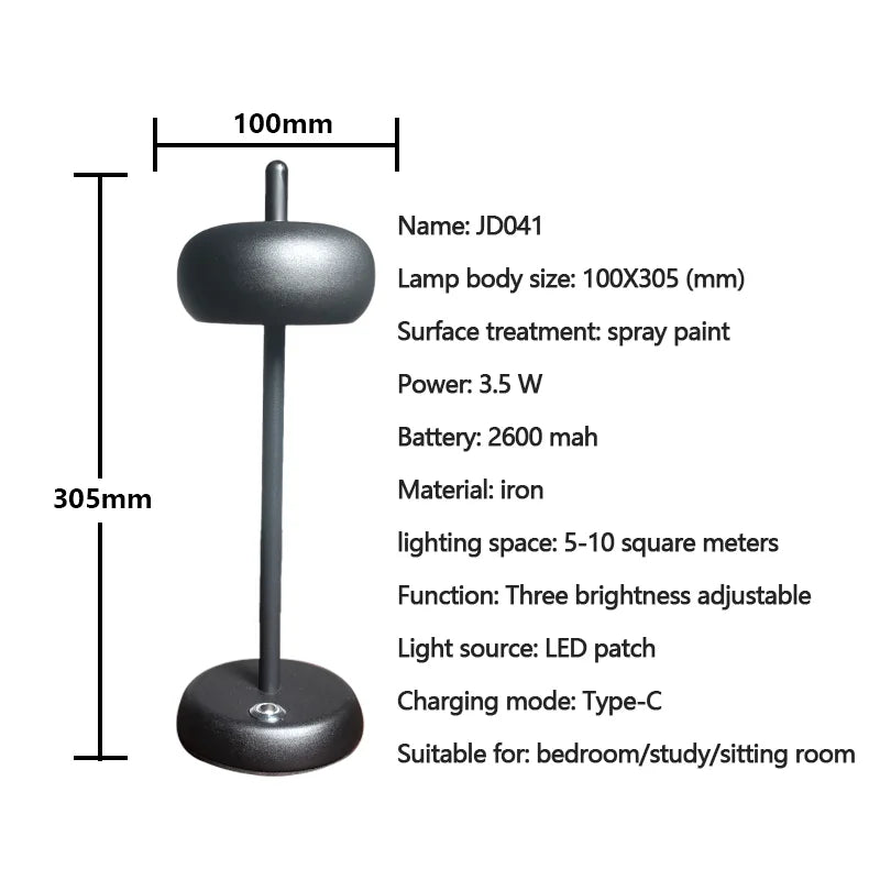 CycleShine - Lampada da tavolo circolare