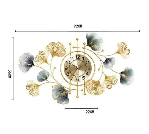 BlossomElegance - Orologio da parete floreale di lusso
