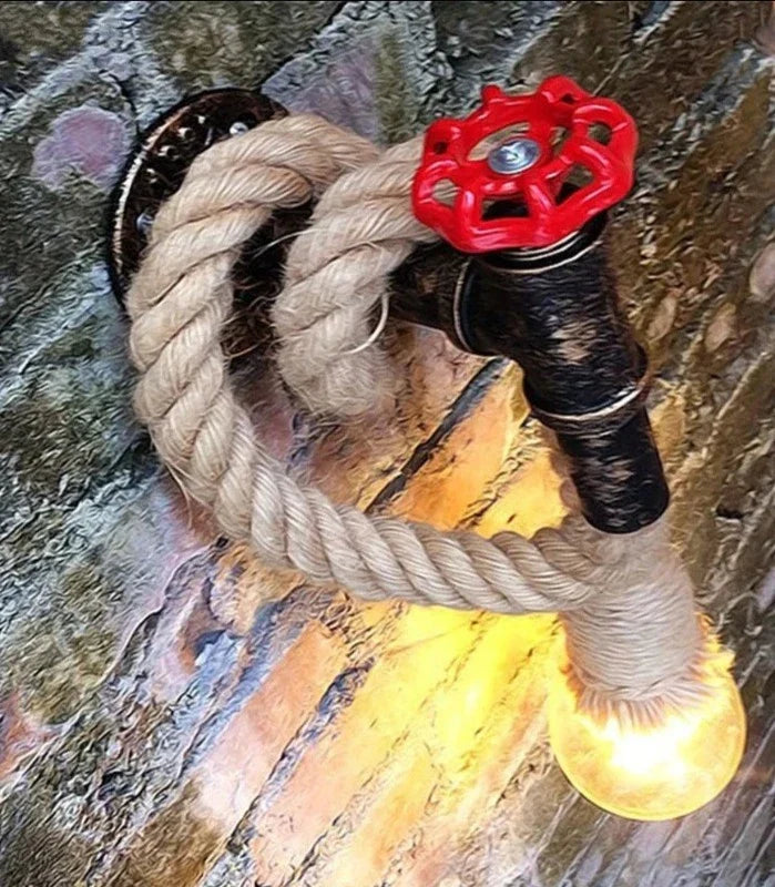 CoastalBraid - Lampade da parete in corda di canapa