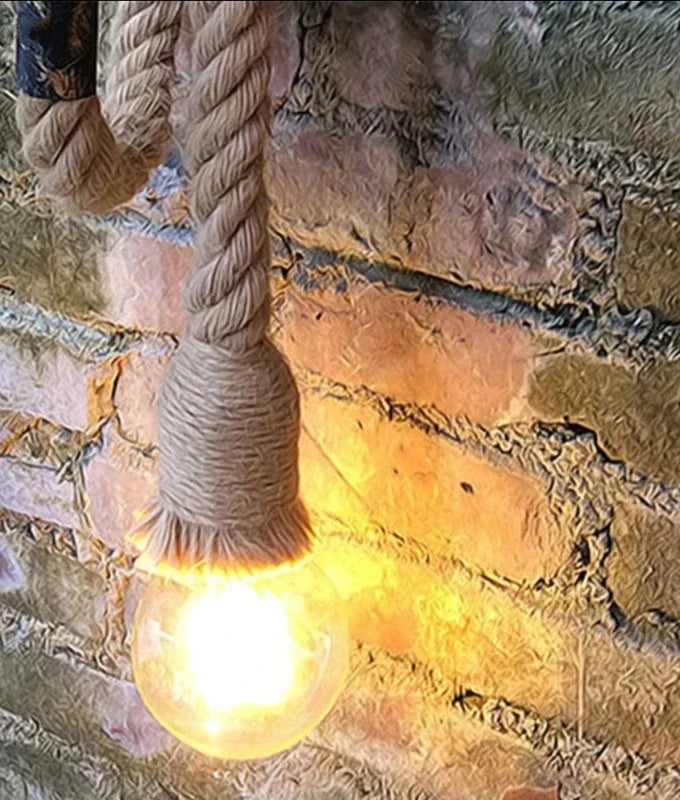 CoastalBraid - Lampade da parete in corda di canapa