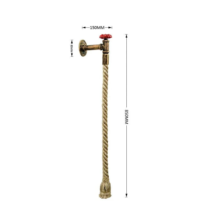 CoastalBraid - Lampade da parete in corda di canapa