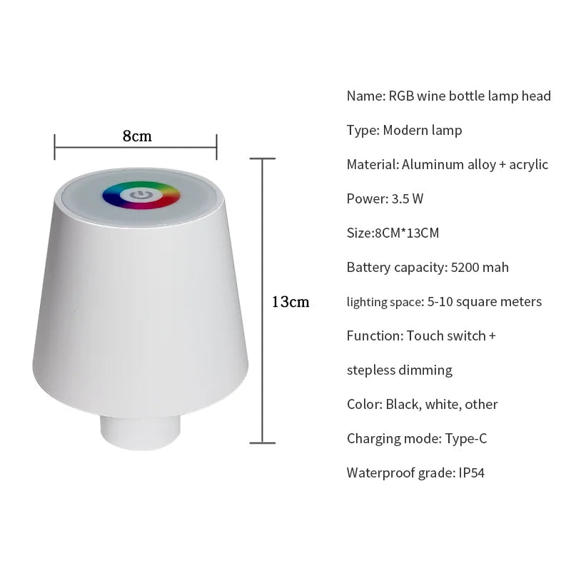 VinoFlex - Lampada da tavolo creativa per bottiglie di vino