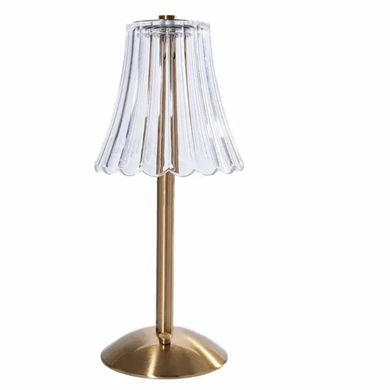 ChicCrystal - Lampada da tavolo ricaricabile