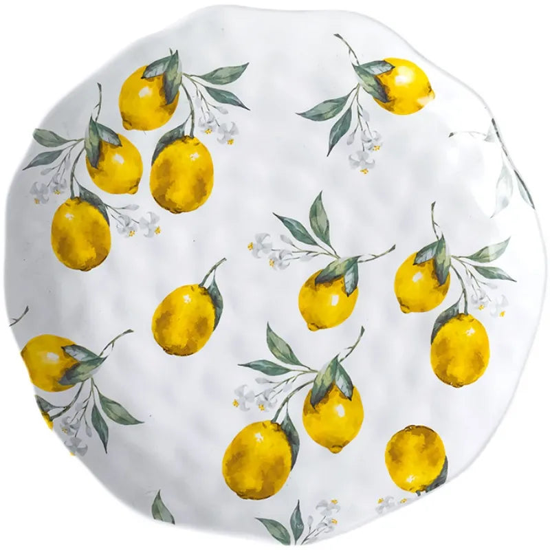 ZestVista - Piatto europeo in ceramica limone