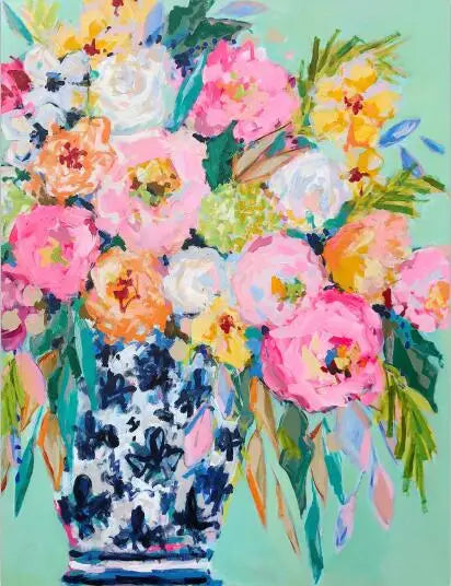 BloomCanvas | Dipinti a olio di fiori colorati