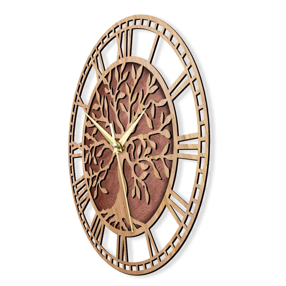 AncientRoots | Orologio da parete in legno