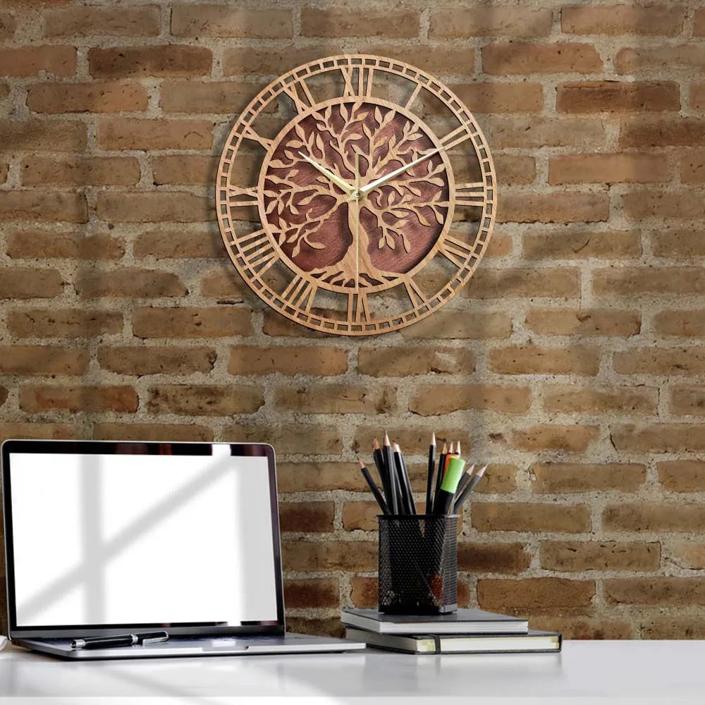 AncientRoots | Orologio da parete in legno