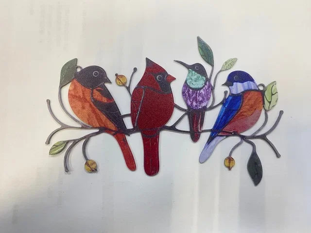 MiniAcrylic - Uccello in vetro appeso