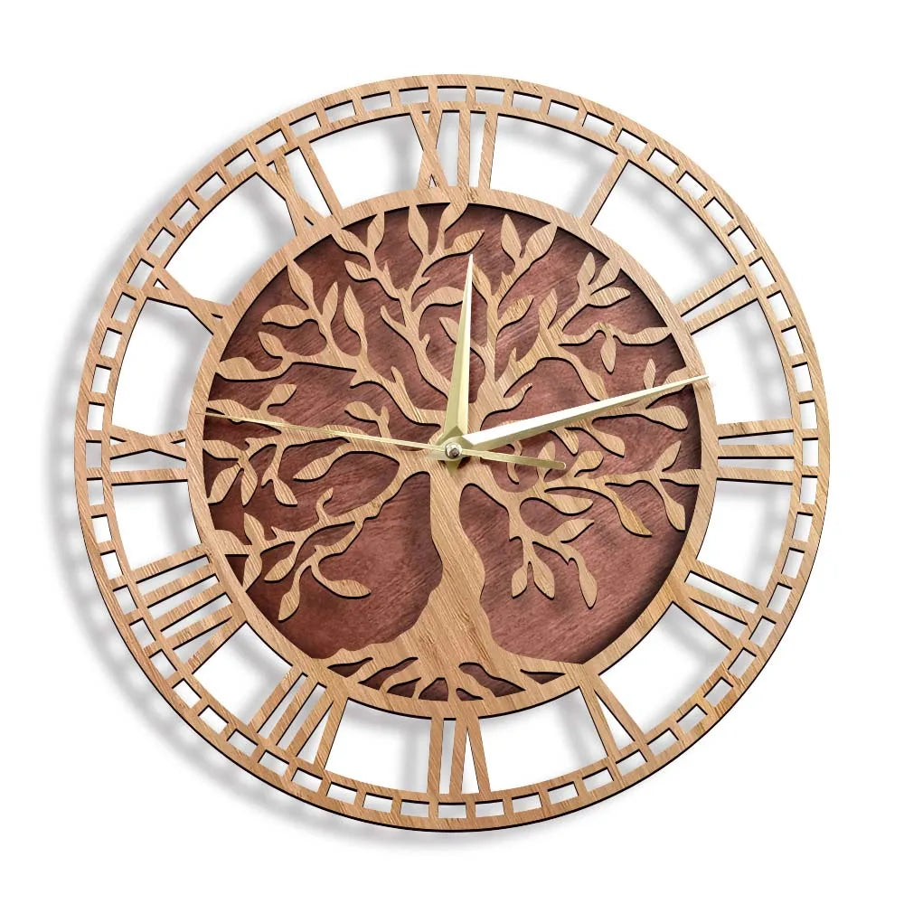 AncientRoots | Orologio da parete in legno
