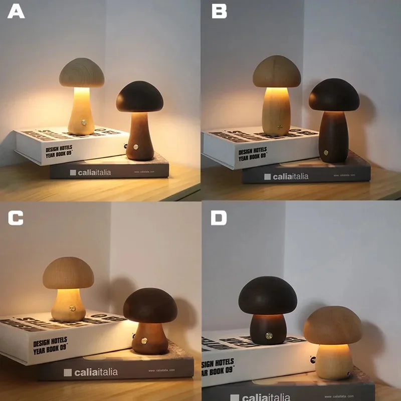 CharmShroom - Simpatica lampada da comodino a forma di fungo
