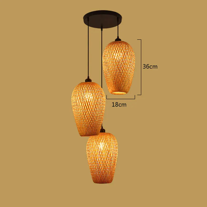 BambooCraft - Luce in vimini di bambù