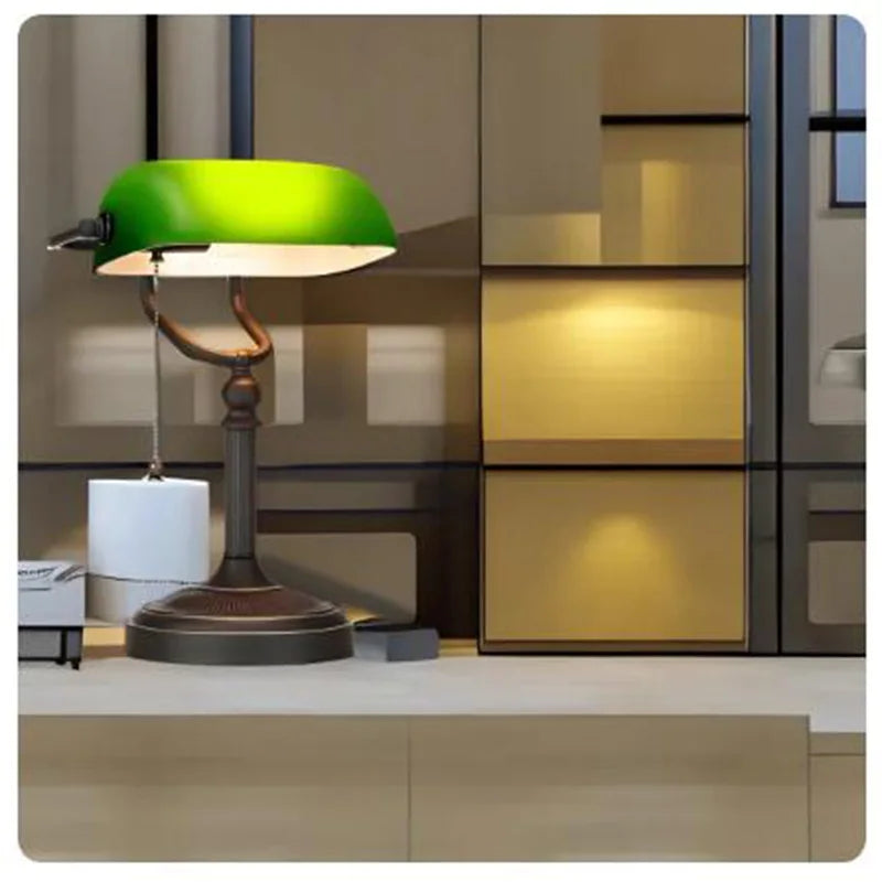 TimelessBank - Lampada classica da banchiere verde