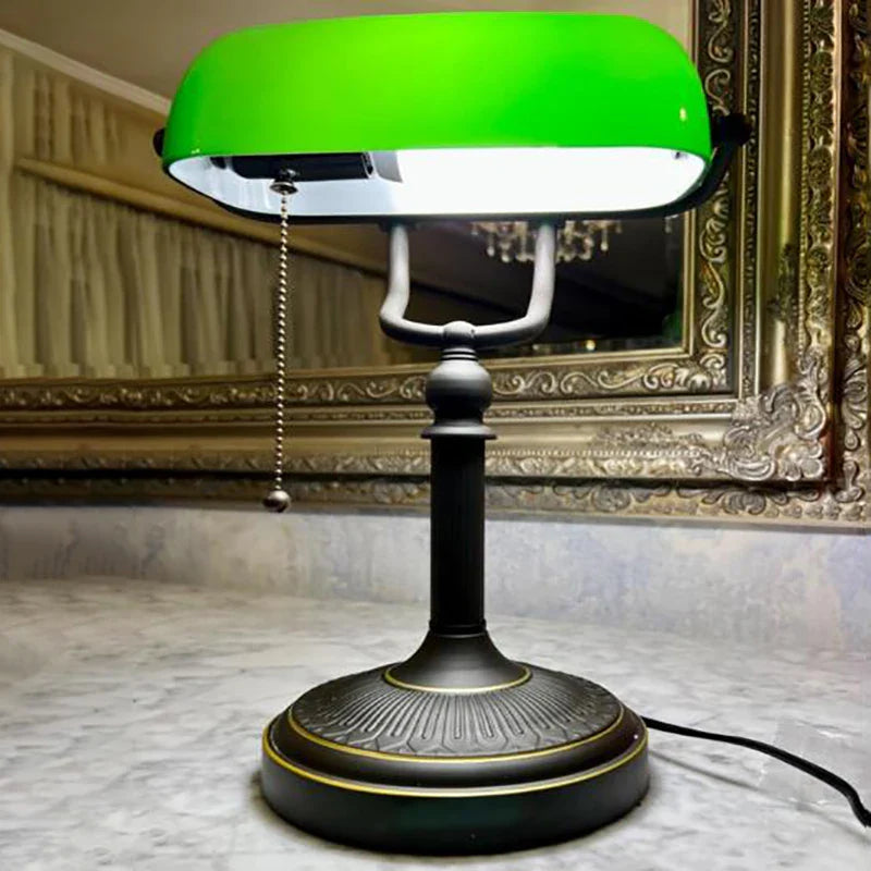 TimelessBank - Lampada classica da banchiere verde