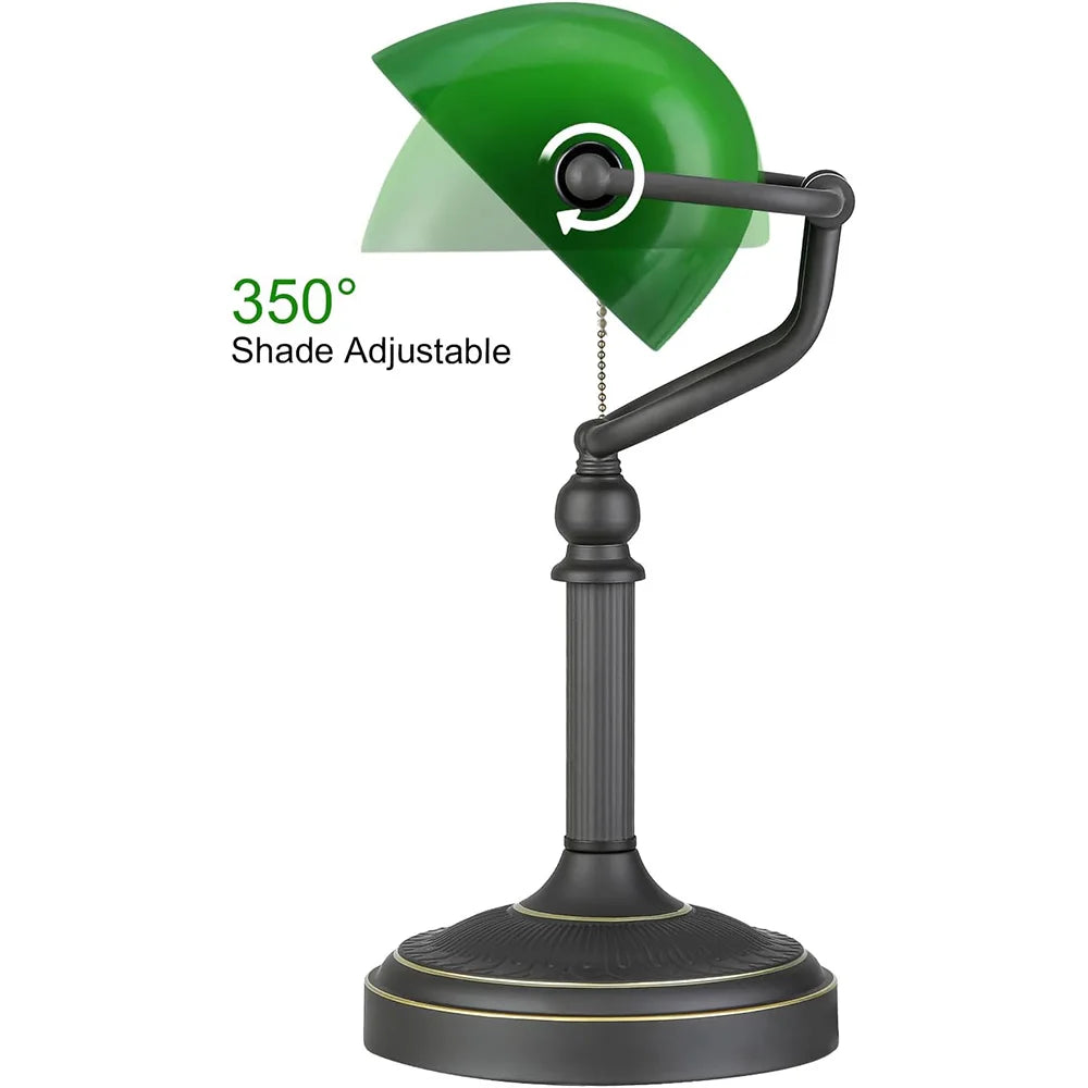 TimelessBank - Lampada classica da banchiere verde