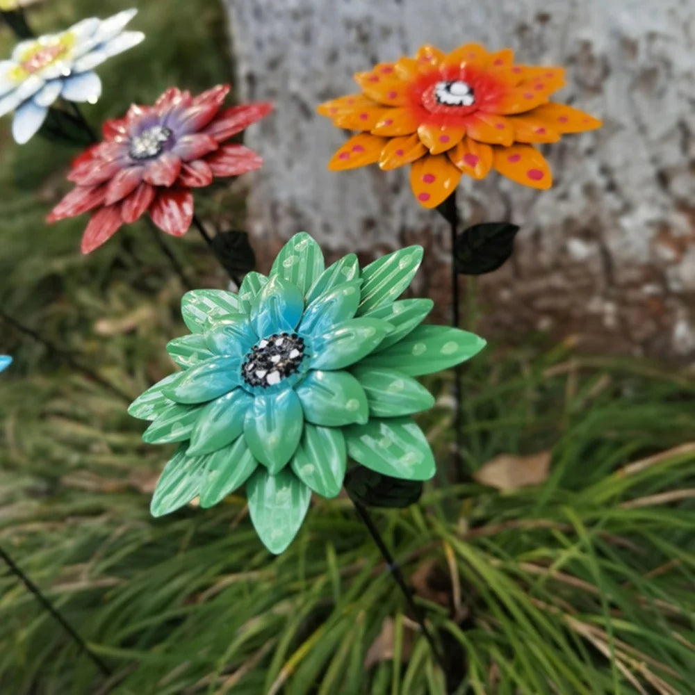 EternalBloom - Paletti da giardino per ninfee in metallo