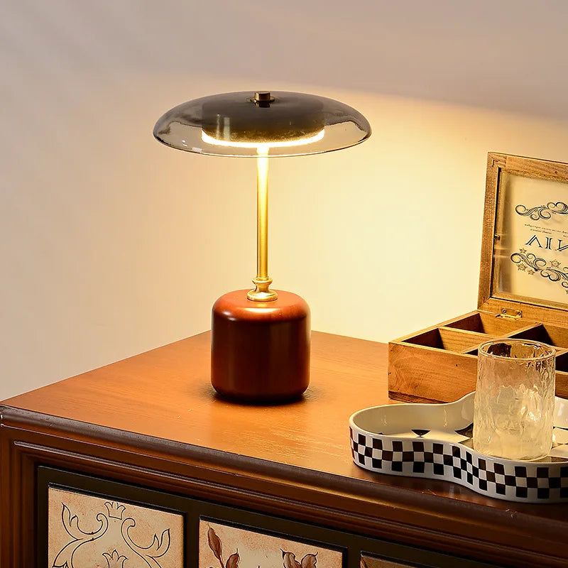 WoodAura - Lampada a fungo di lusso