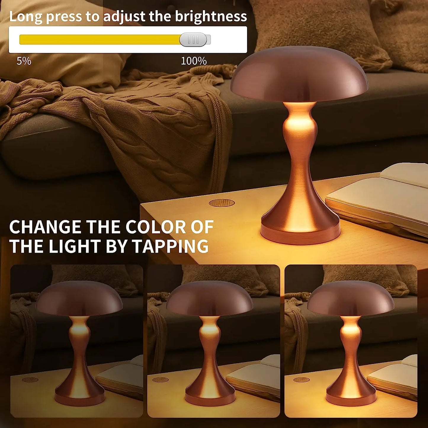 MidnightGlow - Lampada da lettura a luce notturna