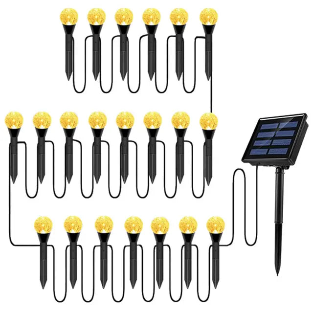GardenGlow - Incantevoli sfere solari a bolle d'aria