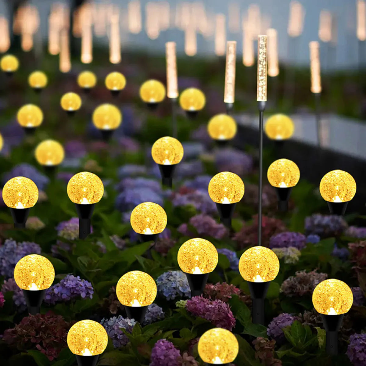 GardenGlow - Incantevoli sfere solari a bolle d'aria