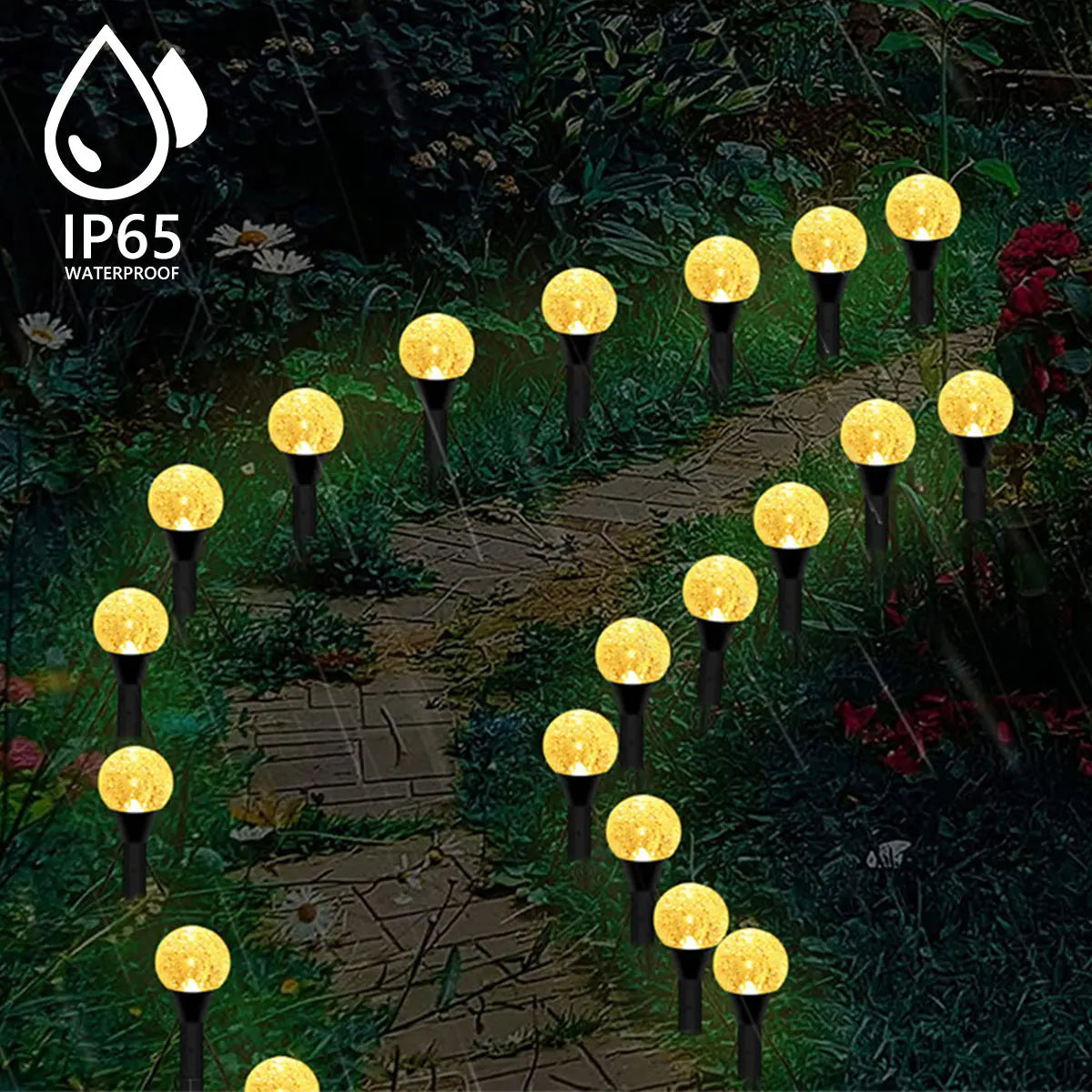 GardenGlow - Incantevoli sfere solari a bolle d'aria