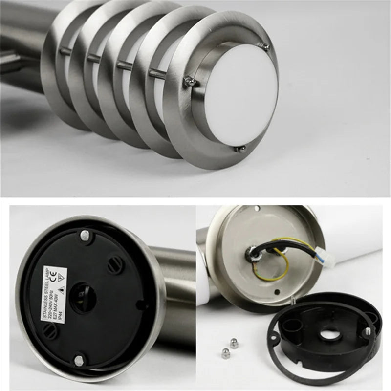 StainlessGlow - Moderne applique in acciaio inox per esterni