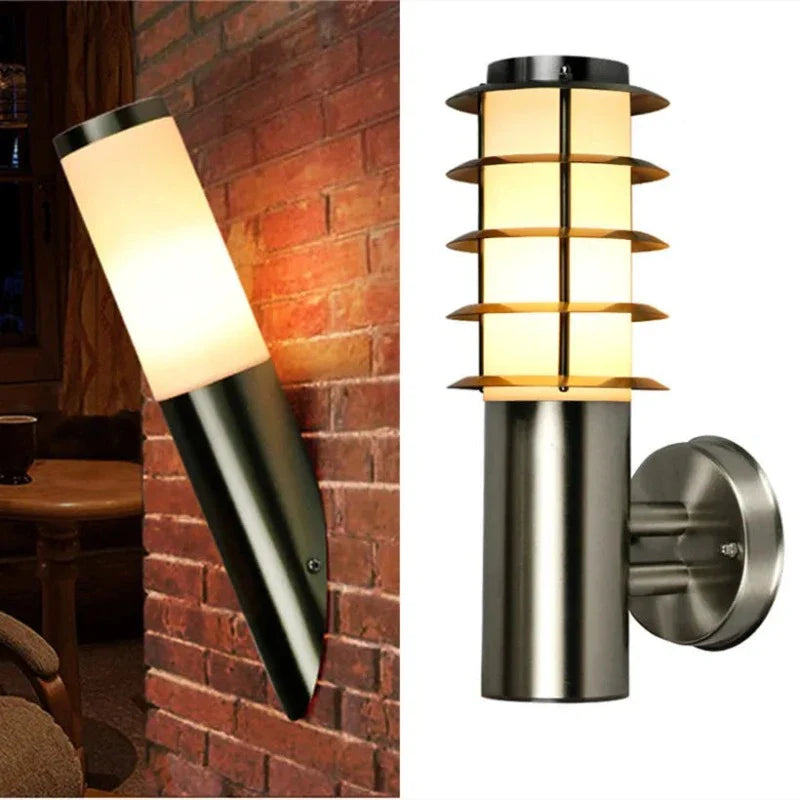 StainlessGlow - Moderne applique in acciaio inox per esterni