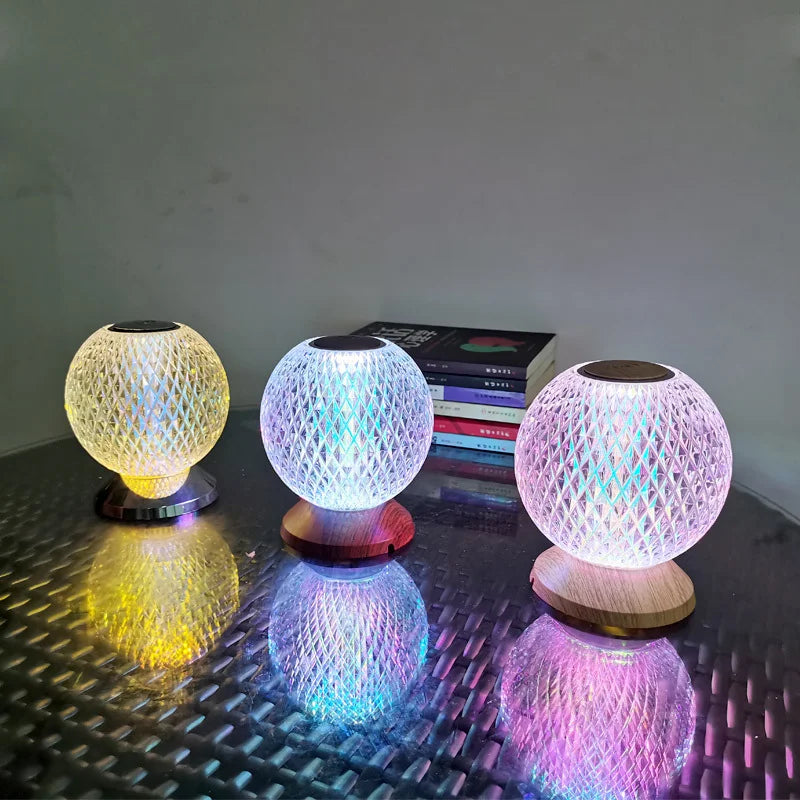 ModCrystal - Moderna lampada da tavolo in cristallo a batteria