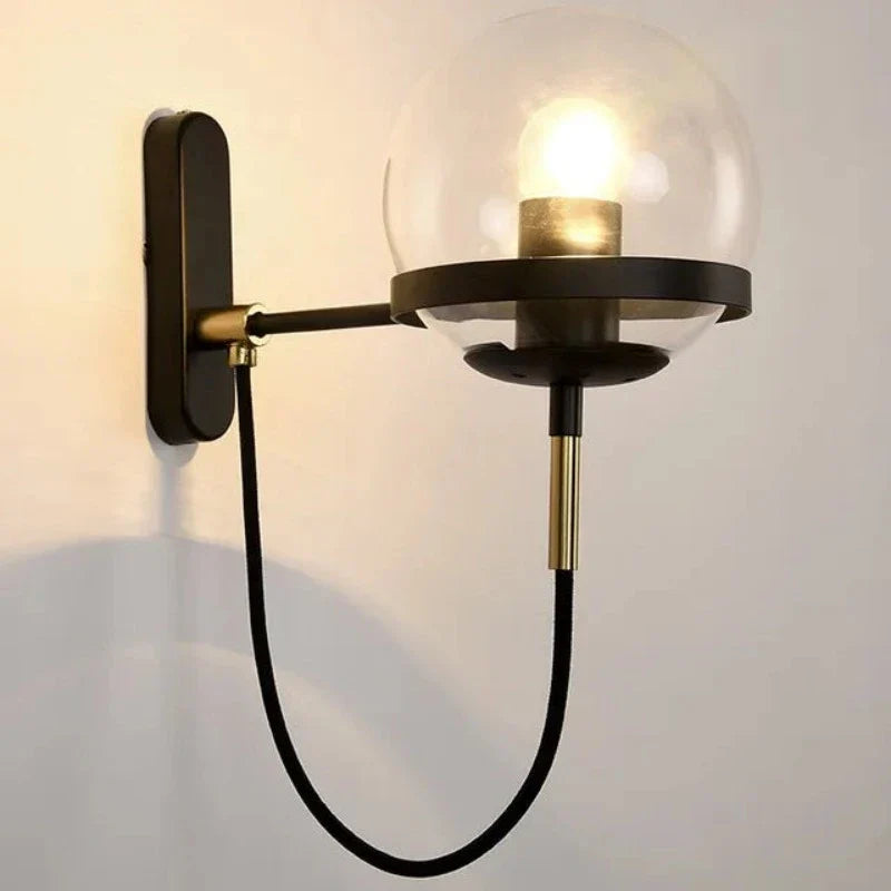ModaSphere - Applique moderna con globo di vetro