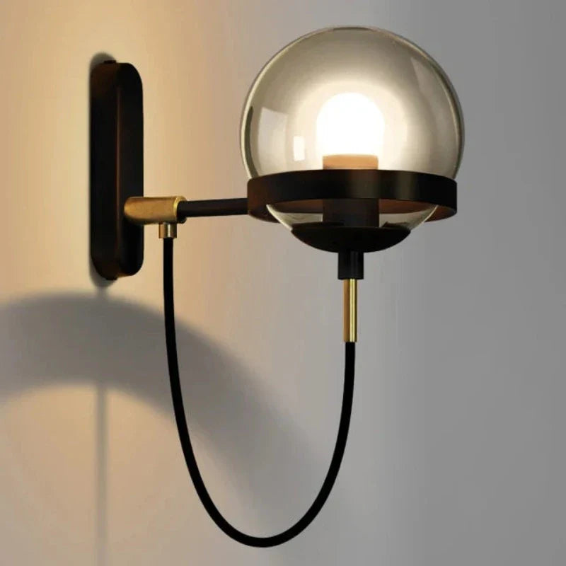 ModaSphere - Applique moderna con globo di vetro
