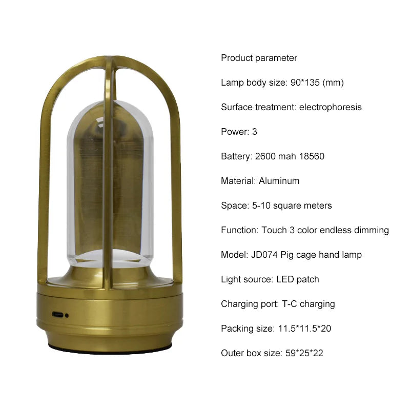 TouchTemp - Lampada moderna dimmerabile