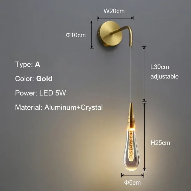 LuxePost - Lampade da parete Post Crystals