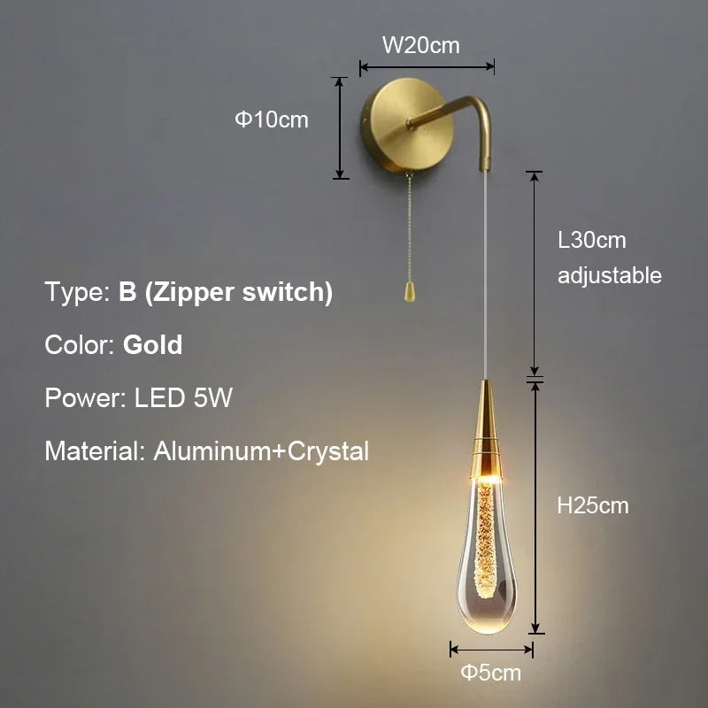 LuxePost - Lampade da parete Post Crystals