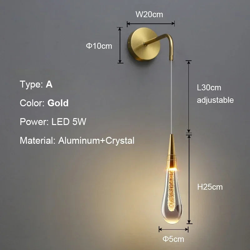 LuxePost - Lampade da parete Post Crystals