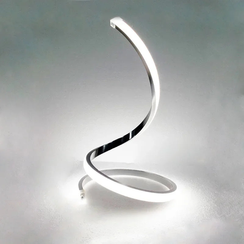 ScaledGlow - Lampade da tavolo con paralume a serpente