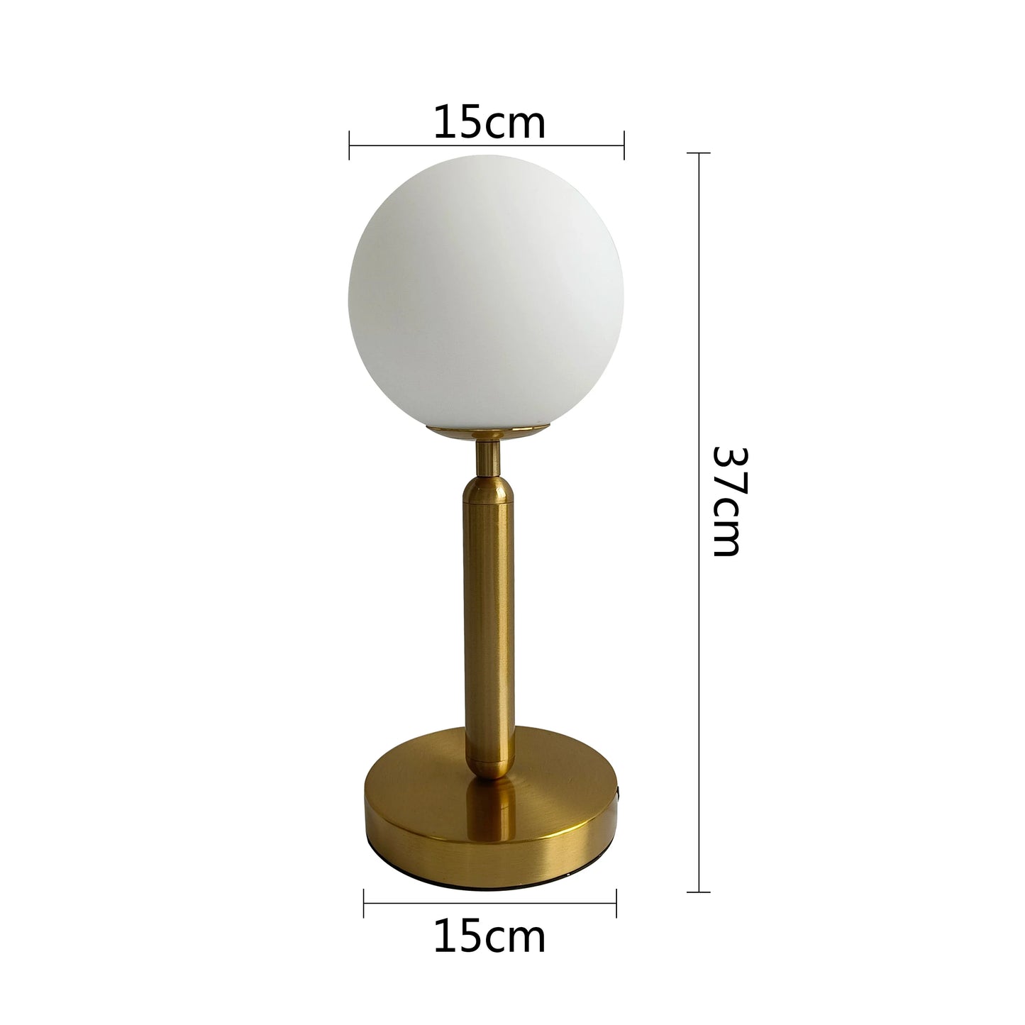 OrbGlow - Lampada da tavolo con globo in vetro