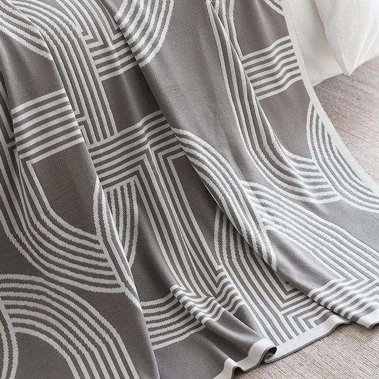 CozyGeometry - Coperta a maglia nordica
