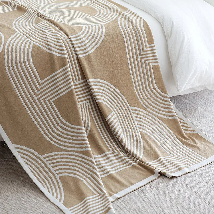 CozyGeometry - Coperta a maglia nordica