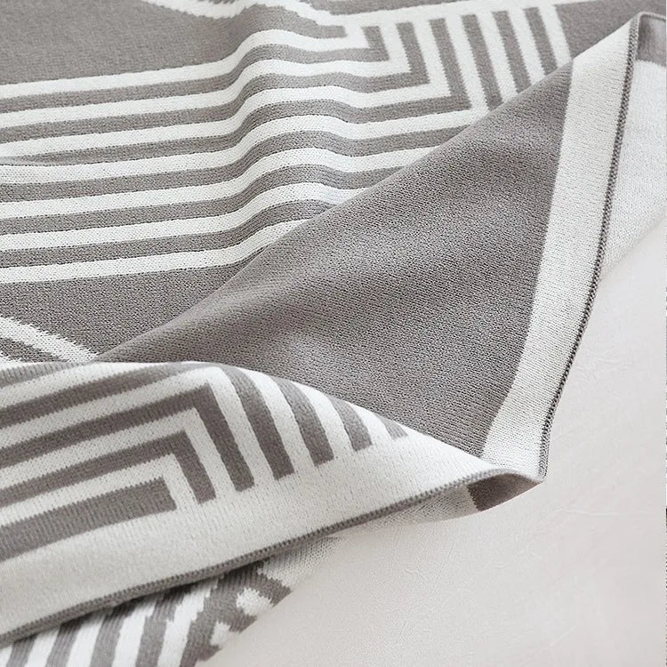 CozyGeometry - Coperta a maglia nordica
