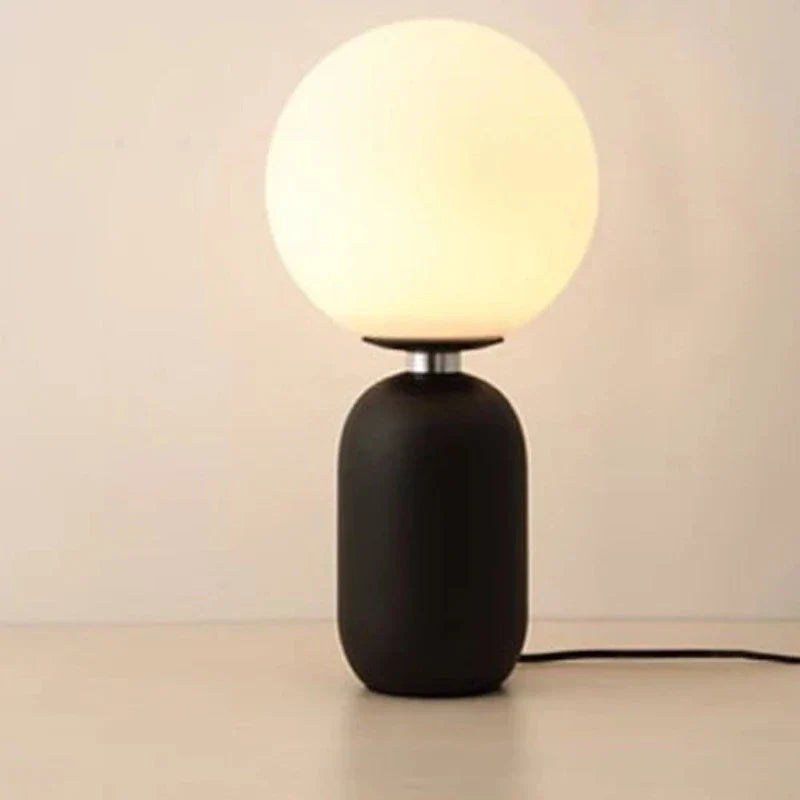 NostalgiaBeam - Lampada da tavolo a globo in vetro nordico